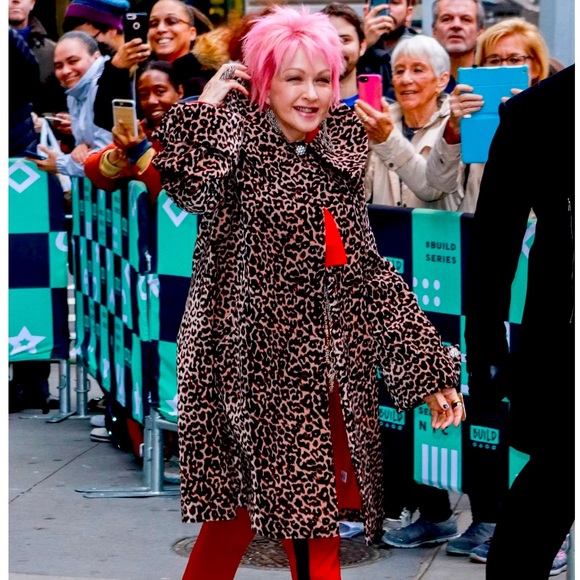 Touch Of Cyn By Cyndi Lauper Velvet Leopard Swing Coat - Picture 3 of 9